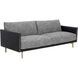 Ashi Nash Zebra / Coal Black Sofa